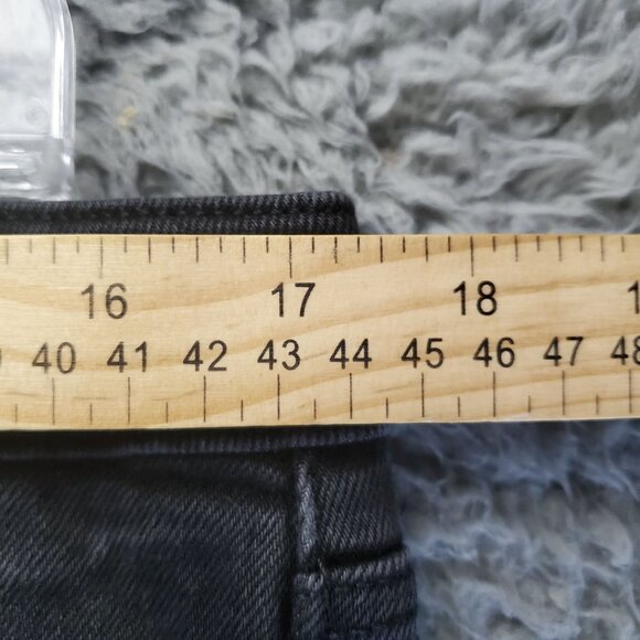 Old Navy Jeans Womens Size 14 Black High Rise Flare Ankle Denim Crop - Picture 4 of 11